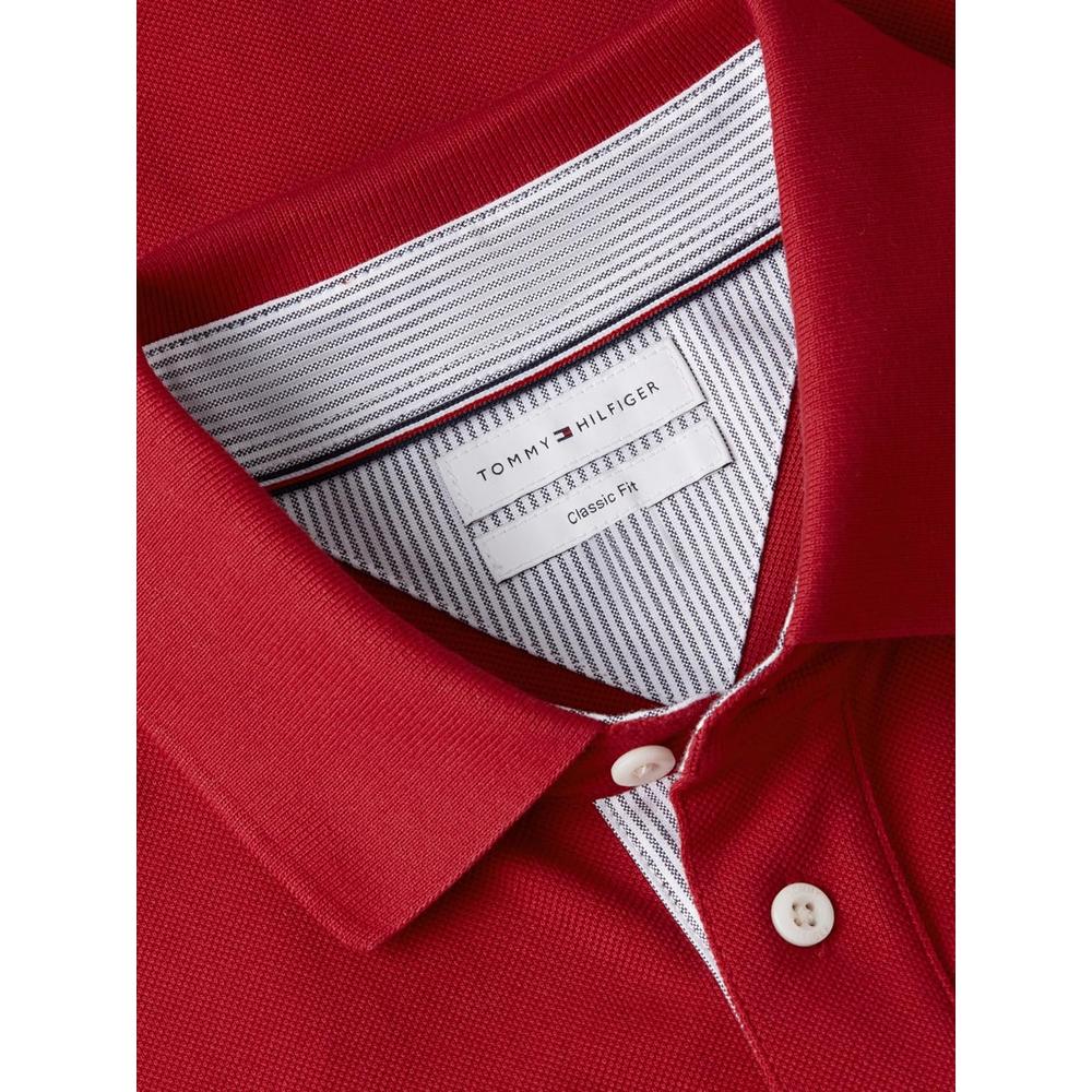 POLO PARA HOMBRE TOMMY HILFIGER CLASSIC FIT MANGA CORTA ROJO MEDIO - 5