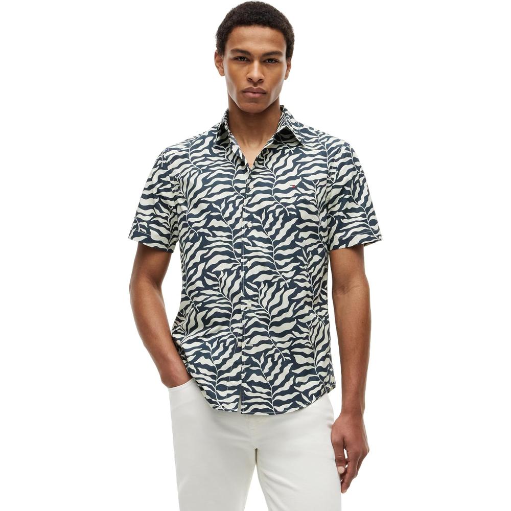 CAMISA PARA HOMBRE TOMMY HILFIGER REGULAR FIT MANGA CORTA MULTICOLOR - 1