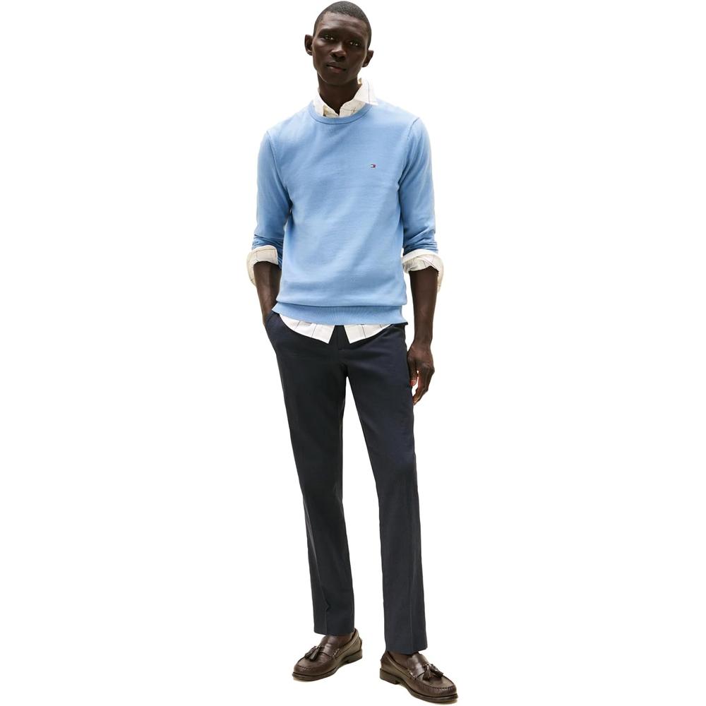 POLERA PARA HOMBRE TOMMY HILFIGER ESSENTIAL REGULAR FIT AZUL CLARO - 2