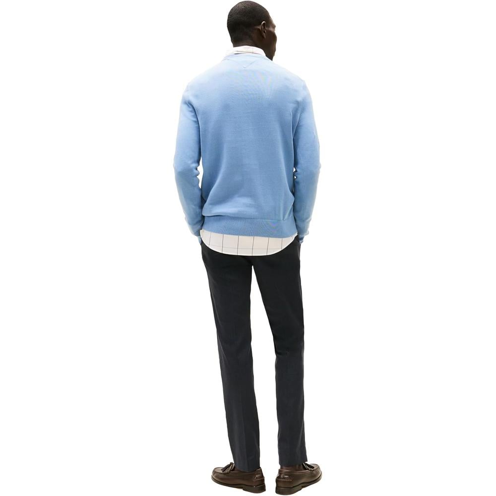 POLERA PARA HOMBRE TOMMY HILFIGER ESSENTIAL REGULAR FIT AZUL CLARO - 3