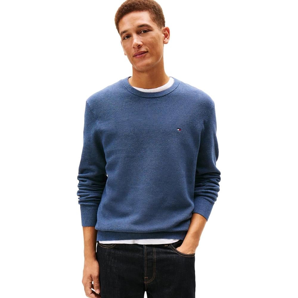 POLERA PARA HOMBRE TOMMY HILFIGER ESSENTIAL REGULAR FIT AZUL PETRÓLEO - 1