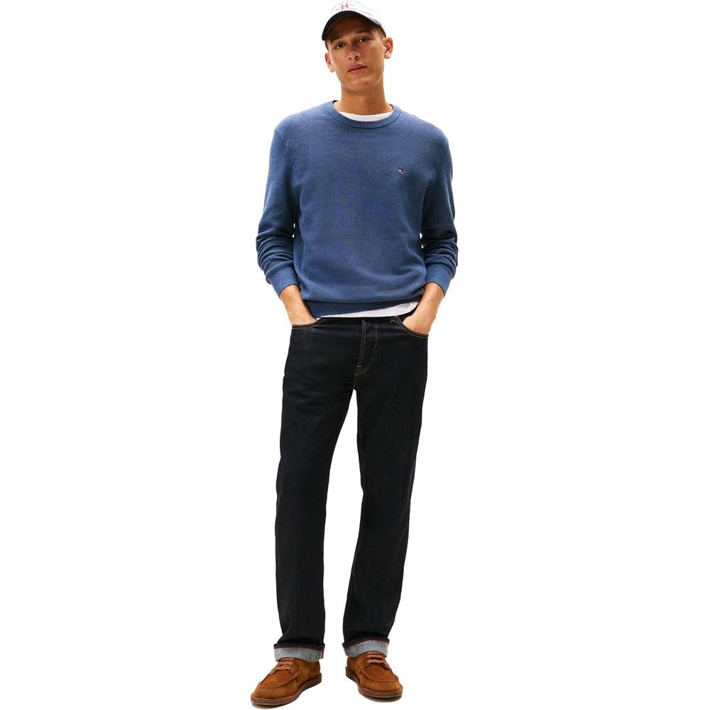 POLERA PARA HOMBRE TOMMY HILFIGER ESSENTIAL REGULAR FIT AZUL PETRÓLEO - 3