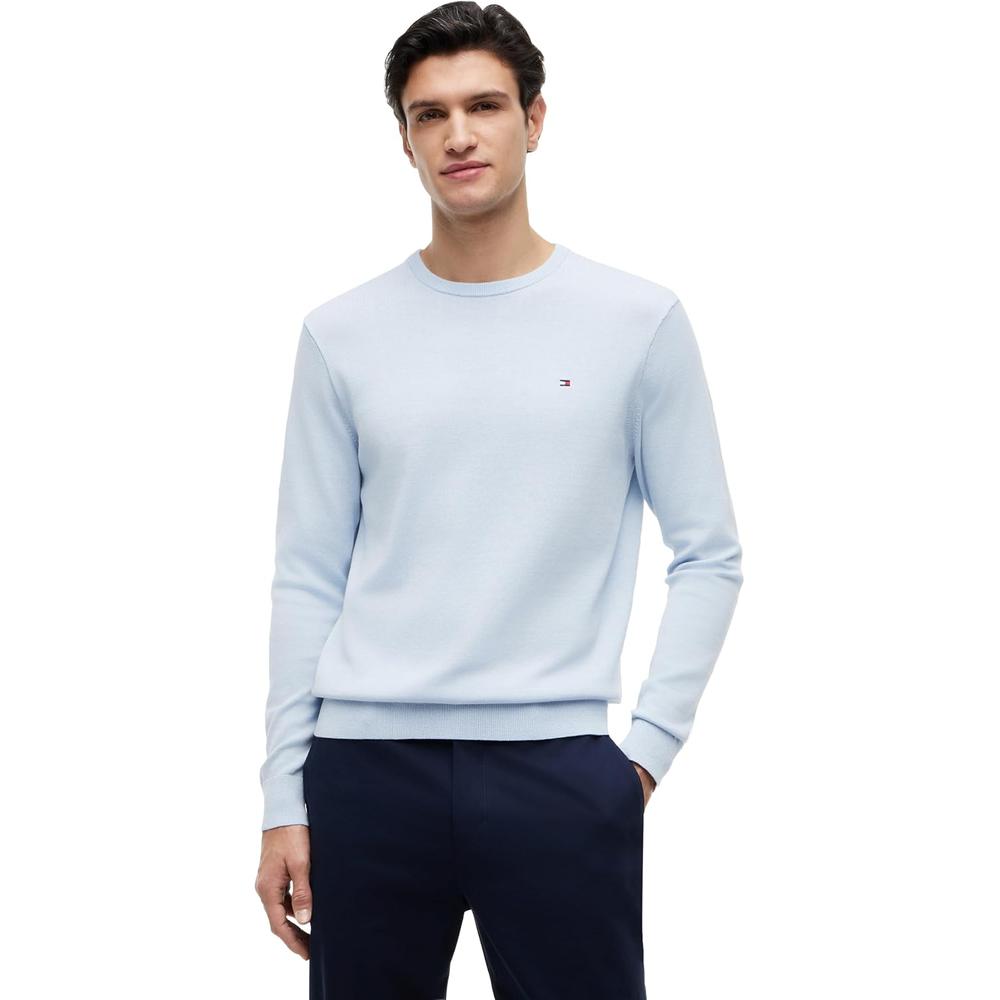 POLERA PARA HOMBRE TOMMY HILFIGER ESSENTIAL REGULAR FIT AZUL CLARO - 1