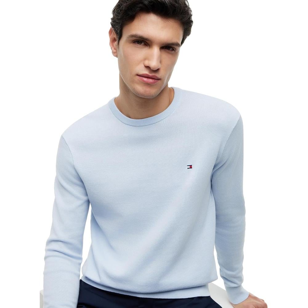 POLERA PARA HOMBRE TOMMY HILFIGER ESSENTIAL REGULAR FIT AZUL CLARO - 2
