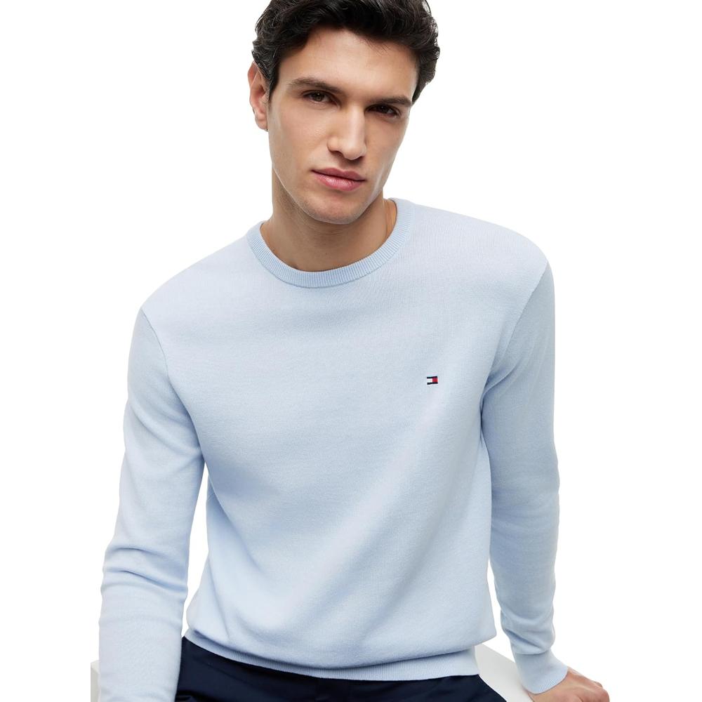 POLERA PARA HOMBRE TOMMY HILFIGER ESSENTIAL REGULAR FIT AZUL CLARO - 2