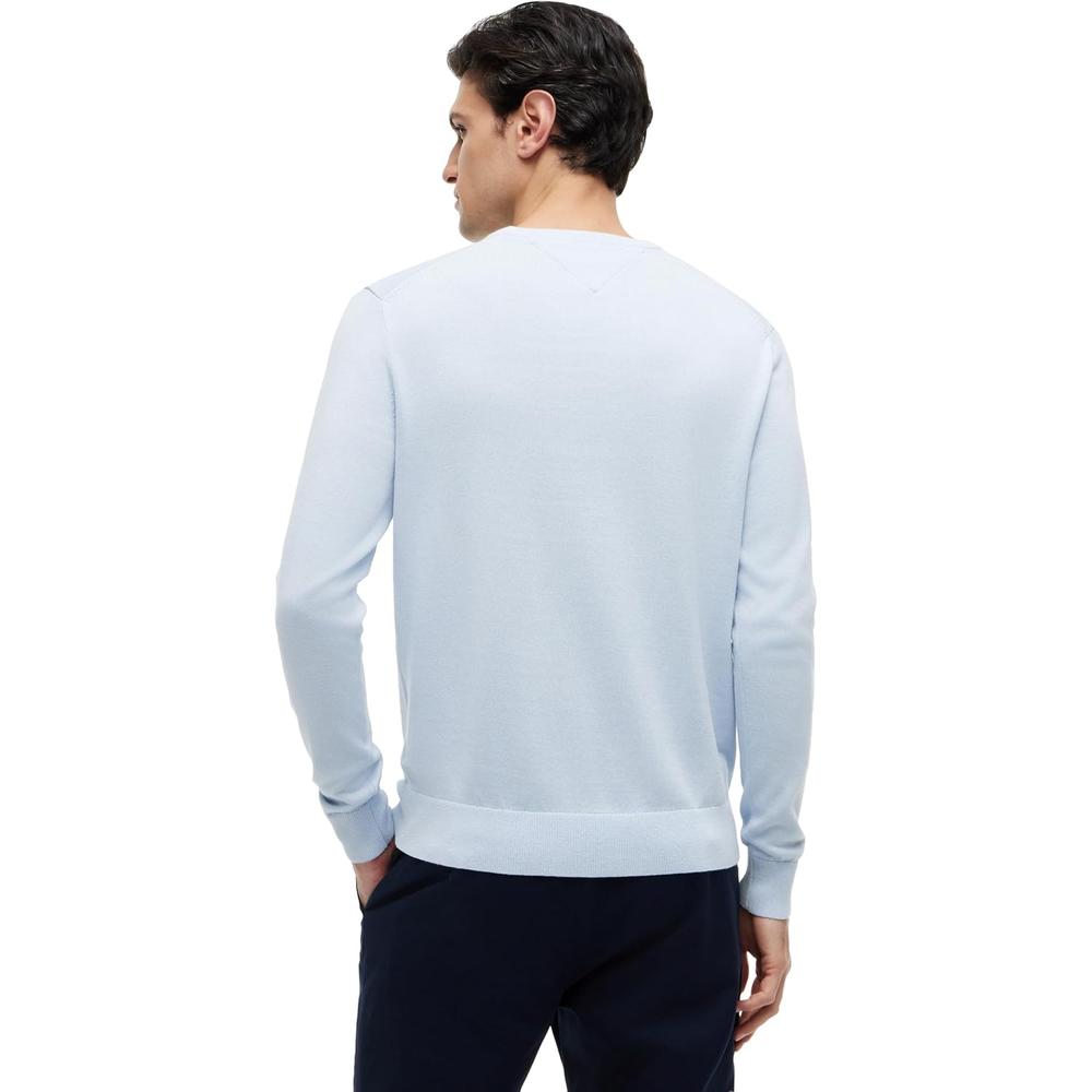 POLERA PARA HOMBRE TOMMY HILFIGER ESSENTIAL REGULAR FIT AZUL CLARO - 4