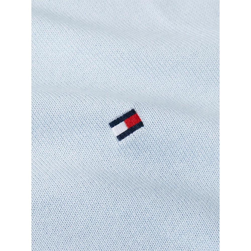 POLERA PARA HOMBRE TOMMY HILFIGER ESSENTIAL REGULAR FIT AZUL CLARO - 5