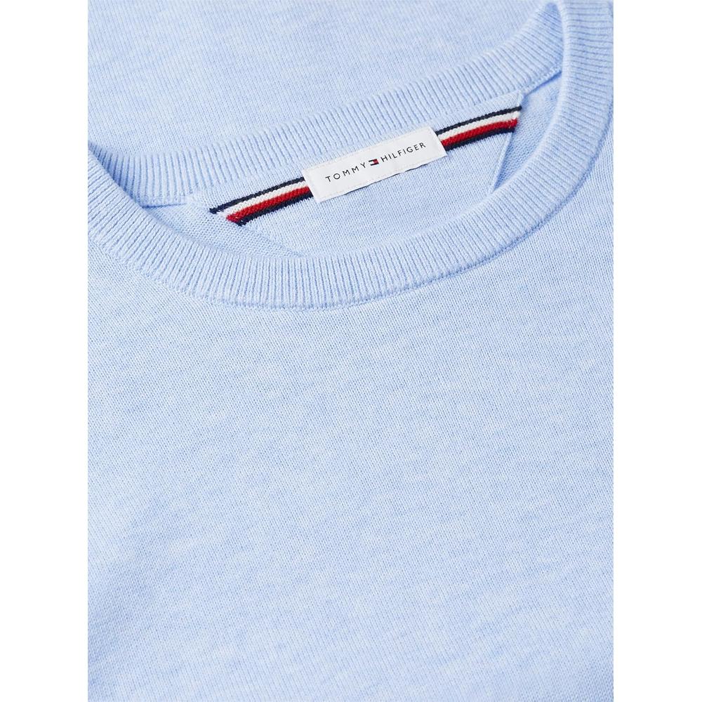 POLERA PARA HOMBRE TOMMY HILFIGER ESSENTIAL REGULAR FIT AZUL CIELO JASPEADO - 3