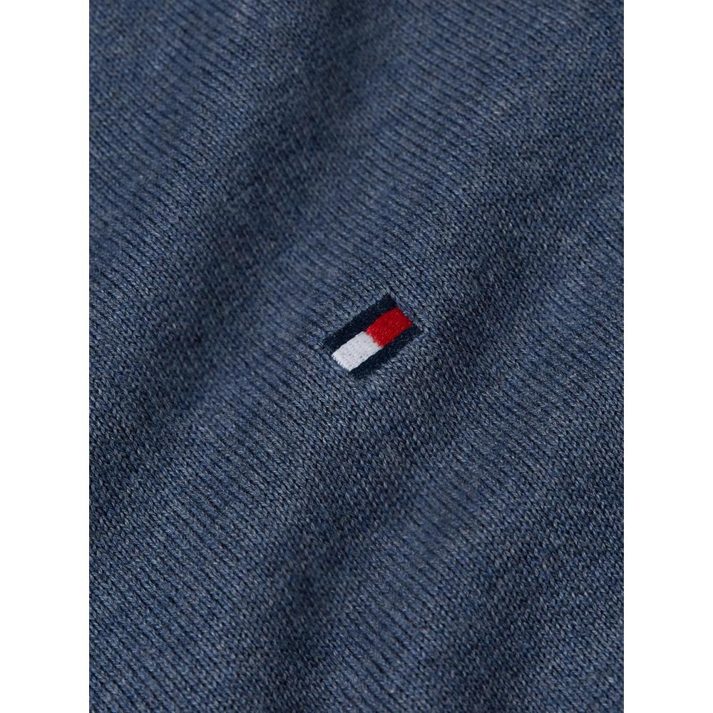 POLERA PARA HOMBRE TOMMY HILFIGER ESSENTIAL REGULAR FIT AZUL JASPEADO - 5