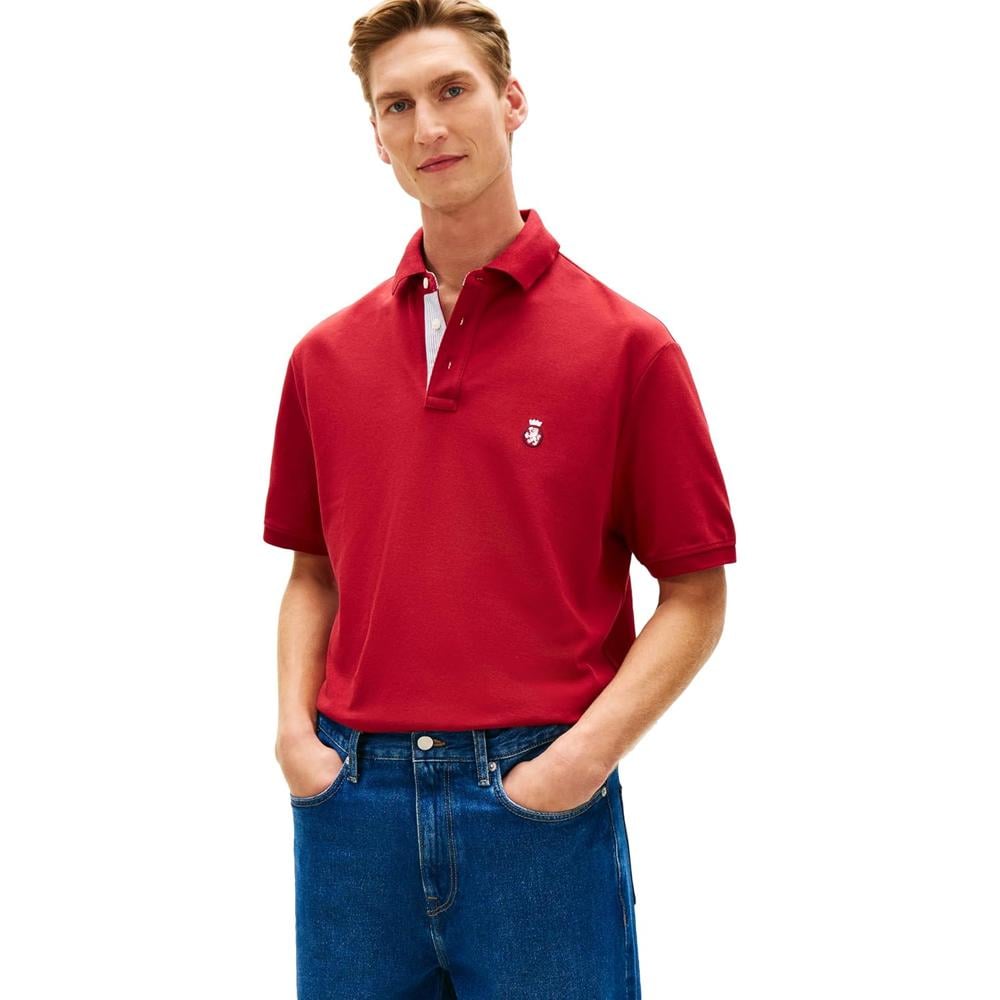POLO PARA HOMBRE TOMMY HILFIGER CLASSIC FIT MANGA CORTA ROJO REGATTA - 1