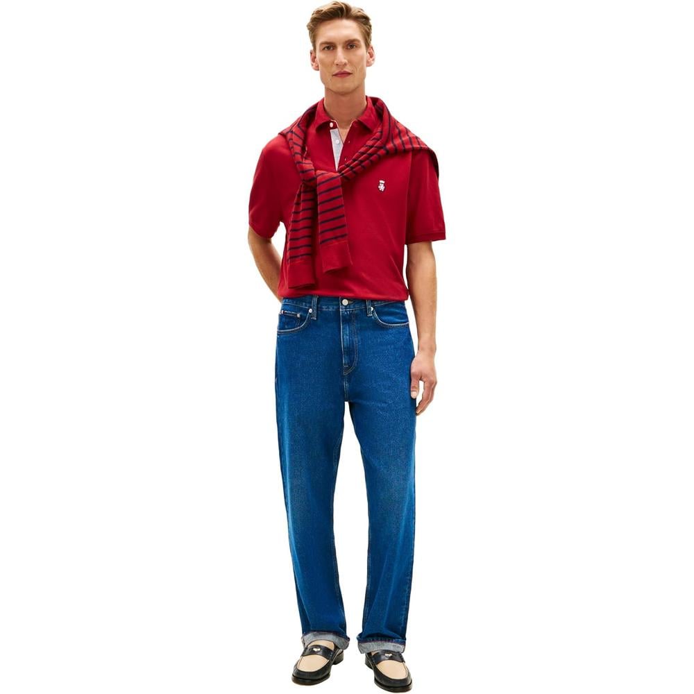 POLO PARA HOMBRE TOMMY HILFIGER CLASSIC FIT MANGA CORTA ROJO REGATTA - 4