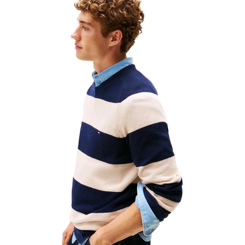 POLERA PARA HOMBRE TOMMY HILFIGER LAMBSWOOL CUELLO REDONDO MANGA LARGA REGULAR FIT - 2