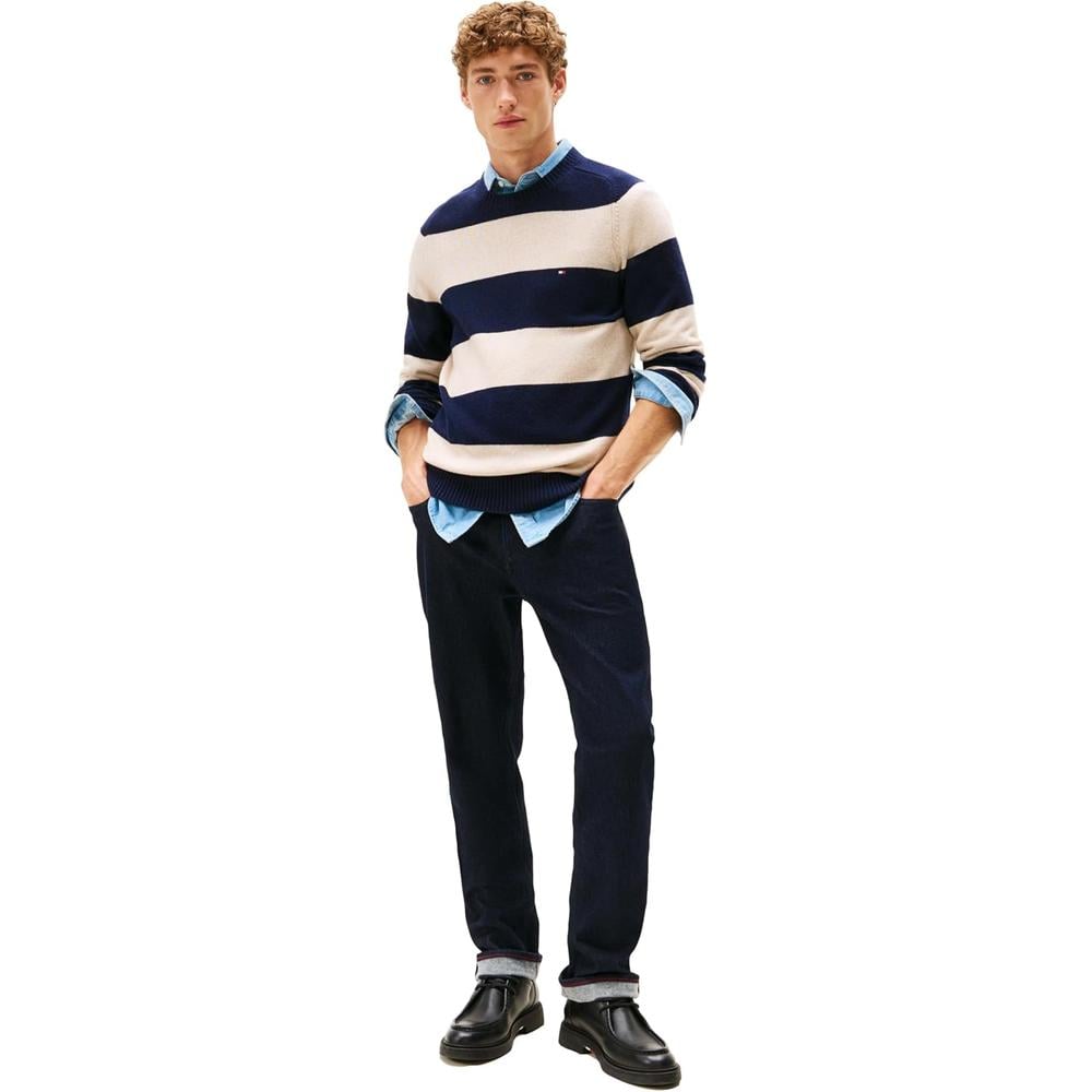 POLERA PARA HOMBRE TOMMY HILFIGER LAMBSWOOL CUELLO REDONDO MANGA LARGA REGULAR FIT - 3