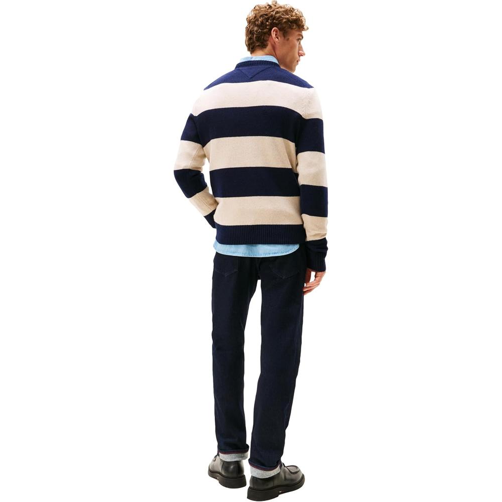 POLERA PARA HOMBRE TOMMY HILFIGER LAMBSWOOL CUELLO REDONDO MANGA LARGA REGULAR FIT - 4