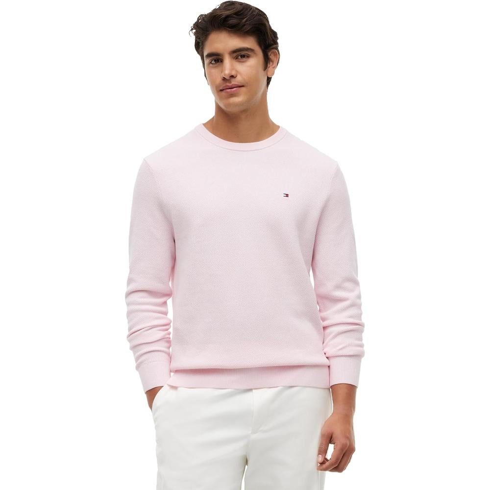 POLERA PARA HOMBRE TOMMY HILFIGER ESSENTIAL REGULAR FIT ROSA LILA - 1
