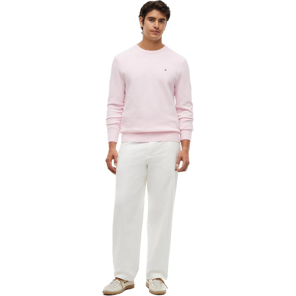 POLERA PARA HOMBRE TOMMY HILFIGER ESSENTIAL REGULAR FIT ROSA LILA - 3
