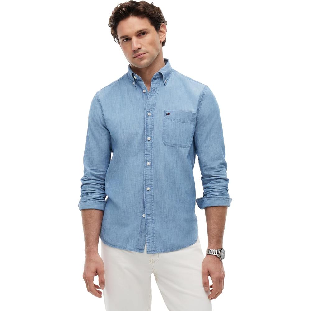CAMISA PARA HOMBRE TOMMY HILFIGER REGULAR FIT MANGA LARGA - 1