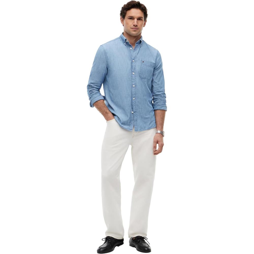 CAMISA PARA HOMBRE TOMMY HILFIGER REGULAR FIT MANGA LARGA - 4