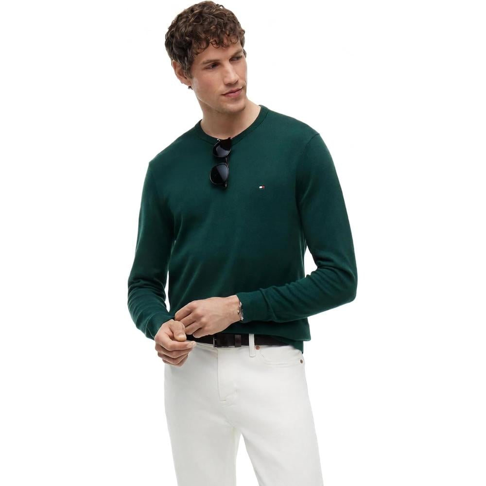 POLERA PARA HOMBRE TOMMY HILFIGER ESSENTIAL REGULAR FIT VERDE - 1