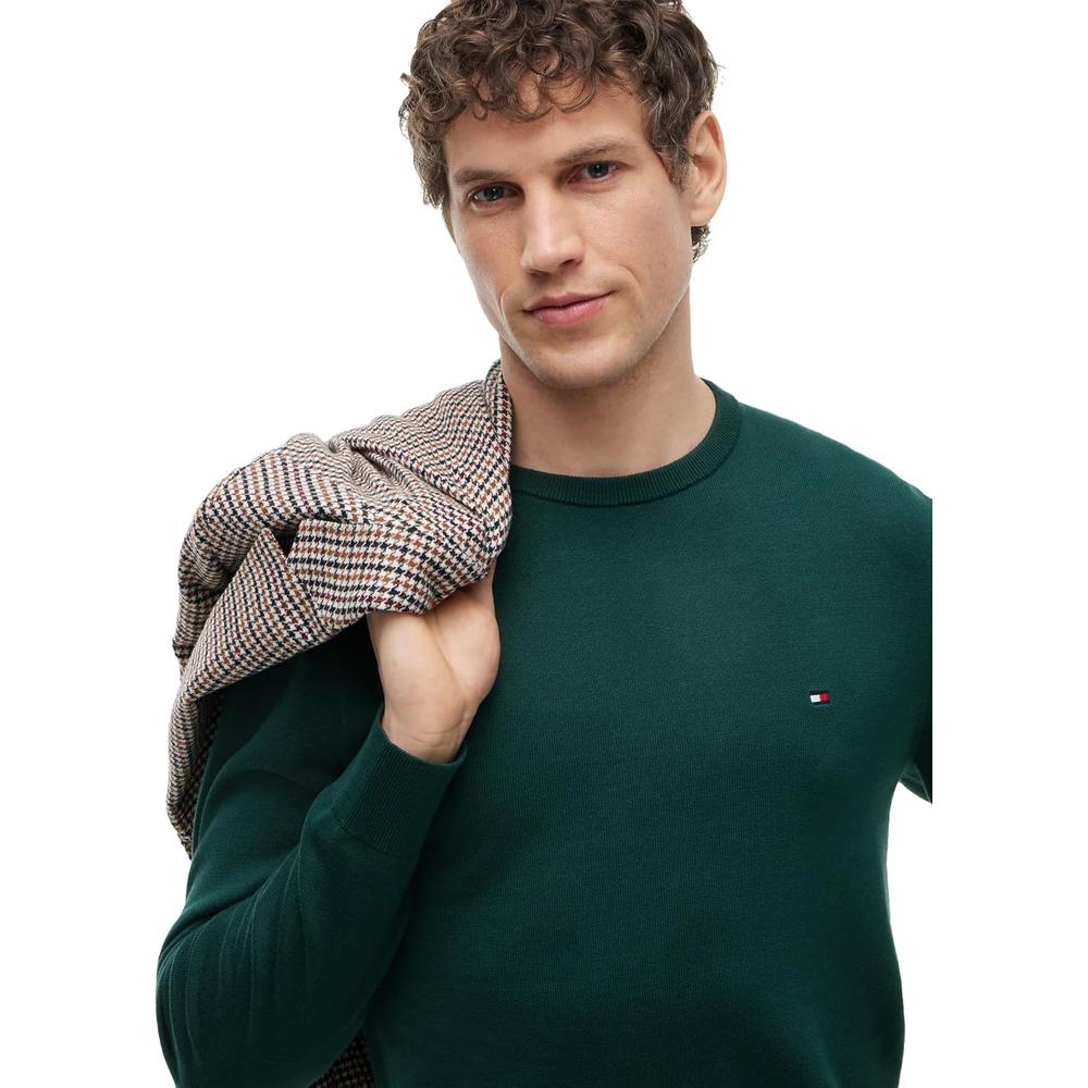 POLERA PARA HOMBRE TOMMY HILFIGER ESSENTIAL REGULAR FIT VERDE - 2