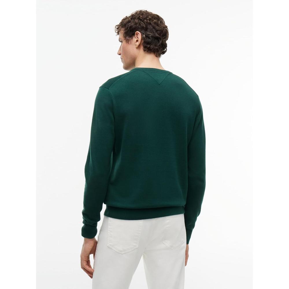 POLERA PARA HOMBRE TOMMY HILFIGER ESSENTIAL REGULAR FIT VERDE - 4