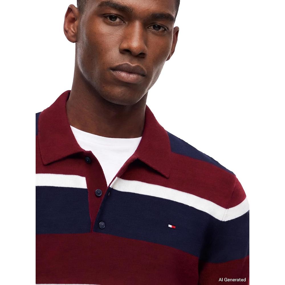 POLERA PARA HOMBRE TOMMY HILFIGER ESSENTIAL REGULAR FIT MULTICOLOR - 2