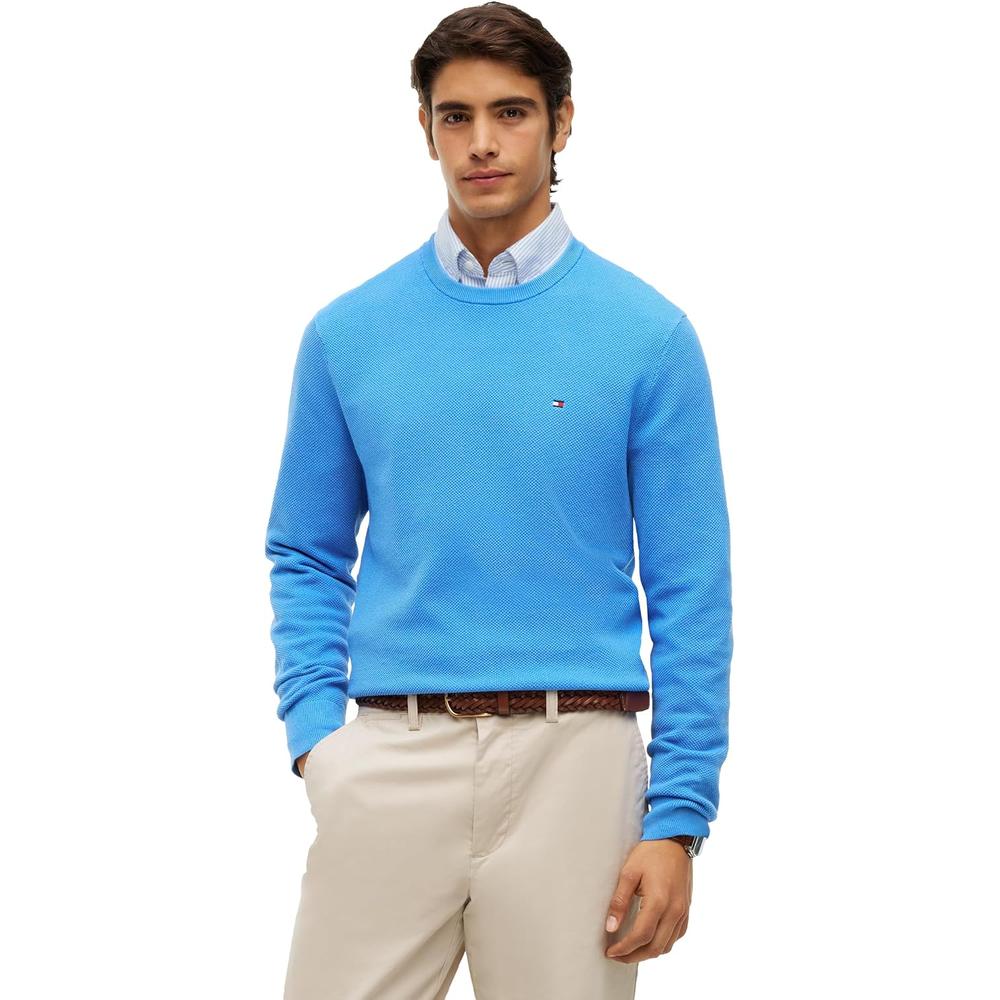 POLERA PARA HOMBRE TOMMY HILFIGER ESSENTIAL REGULAR FIT AZUL COBALTO - 1