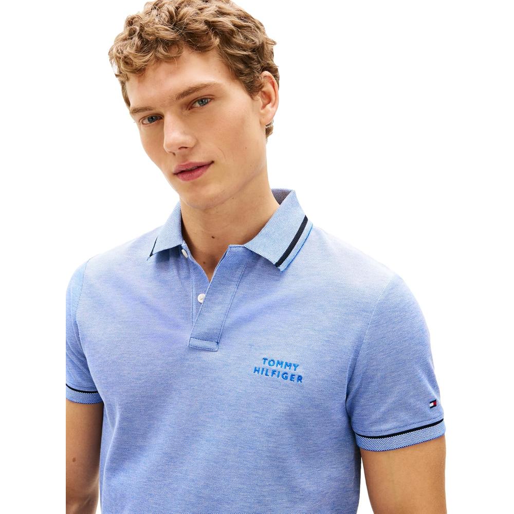 POLO PARA HOMBRE TOMMY HILFIGER REGULAR FIT MANGA CORTA ROJO Y BLANCO - 2