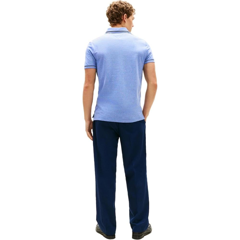 POLO PARA HOMBRE TOMMY HILFIGER REGULAR FIT MANGA CORTA ROJO Y BLANCO - 5