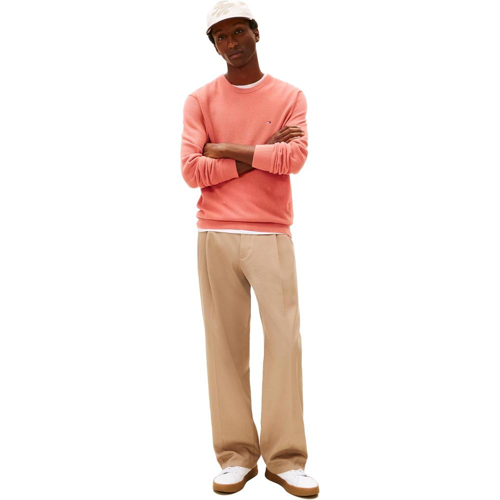 POLERA PARA HOMBRE TOMMY HILFIGER ESSENTIAL REGULAR FIT ROSA PÁLIDO - 3