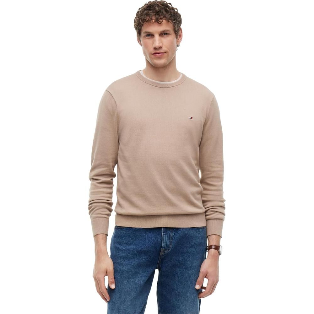 POLERA PARA HOMBRE TOMMY HILFIGER ESSENTIAL REGULAR FIT BEIGE - 1