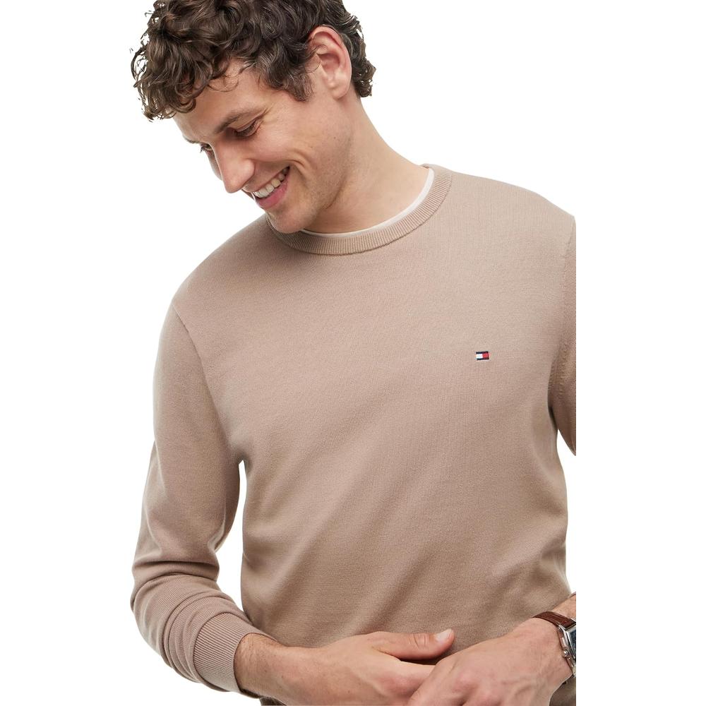 POLERA PARA HOMBRE TOMMY HILFIGER ESSENTIAL REGULAR FIT BEIGE - 5