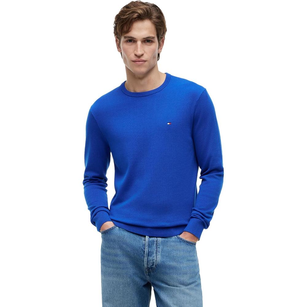 POLERA PARA HOMBRE TOMMY HILFIGER ESSENTIAL REGULAR FIT AZUL REAL - 1
