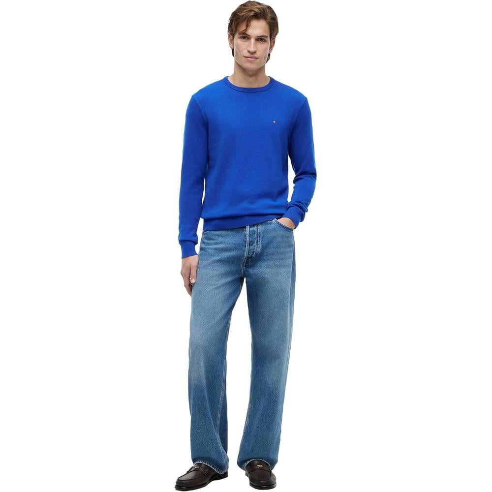 POLERA PARA HOMBRE TOMMY HILFIGER ESSENTIAL REGULAR FIT AZUL REAL - 3