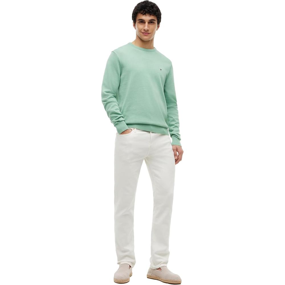 POLERA PARA HOMBRE TOMMY HILFIGER ESSENTIAL REGULAR FIT VERDE CÉSPED - 3