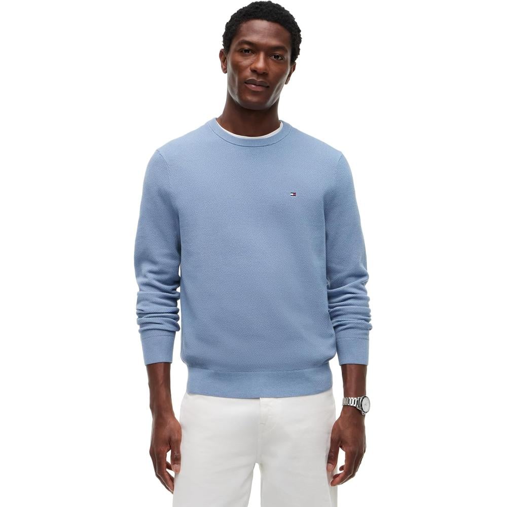 POLERA PARA HOMBRE TOMMY HILFIGER ESSENTIAL REGULAR FIT AZUL CLARO - 1