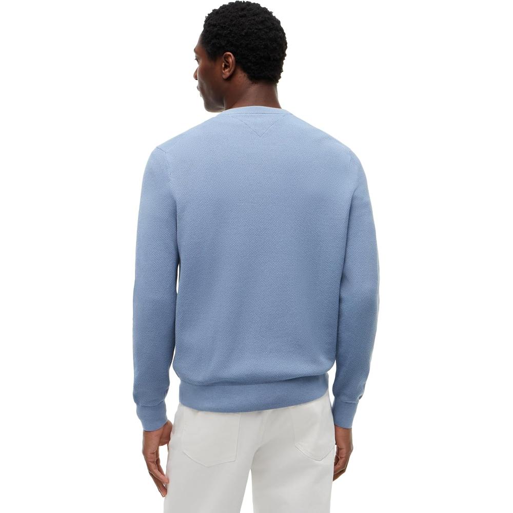 POLERA PARA HOMBRE TOMMY HILFIGER ESSENTIAL REGULAR FIT AZUL CLARO - 4