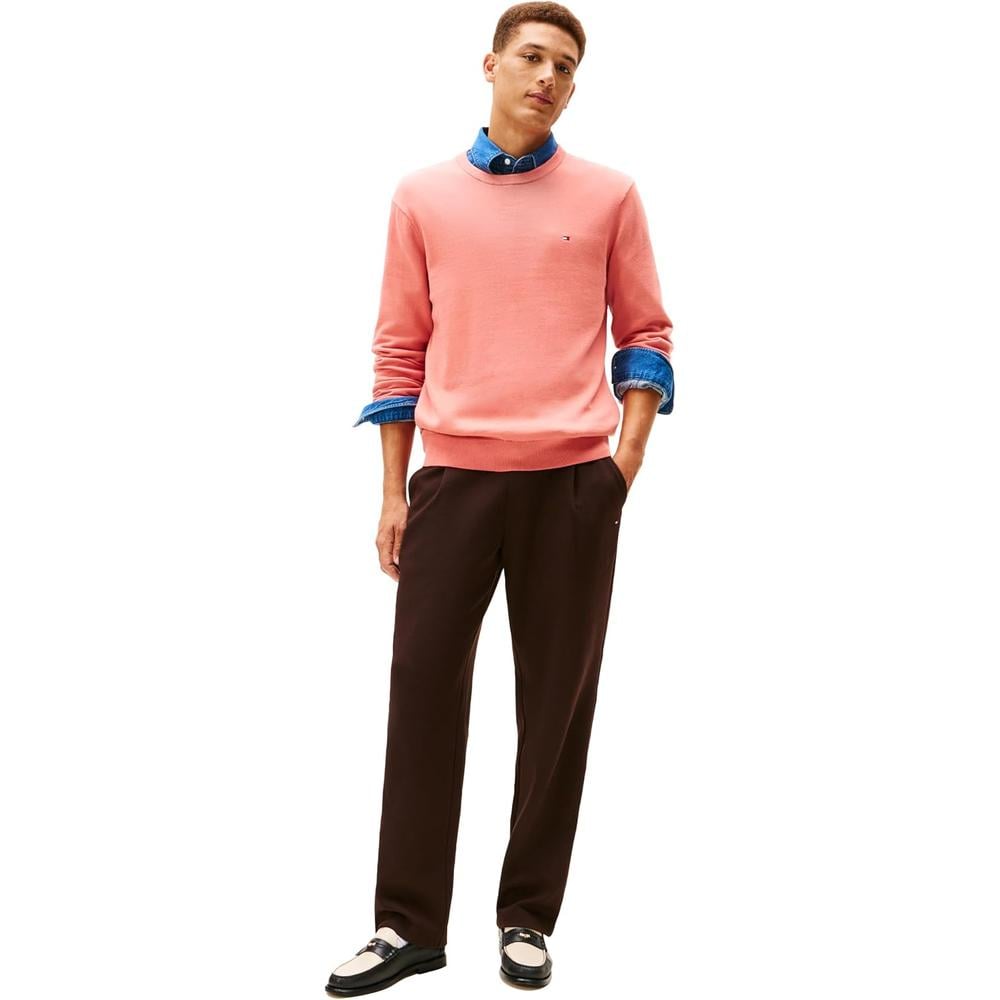 POLERA PARA HOMBRE TOMMY HILFIGER ESSENTIAL REGULAR FIT ROSA PALO - 3