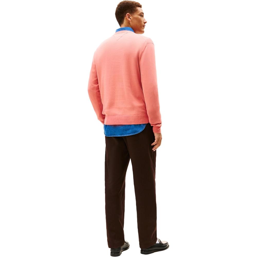 POLERA PARA HOMBRE TOMMY HILFIGER ESSENTIAL REGULAR FIT ROSA PALO - 4