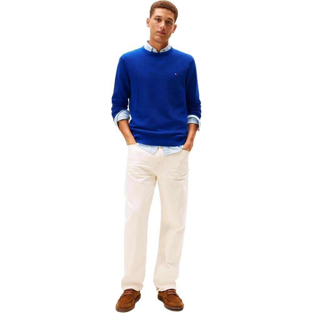 POLERA PARA HOMBRE TOMMY HILFIGER ESSENTIAL REGULAR FIT AZUL INTENSO - 3
