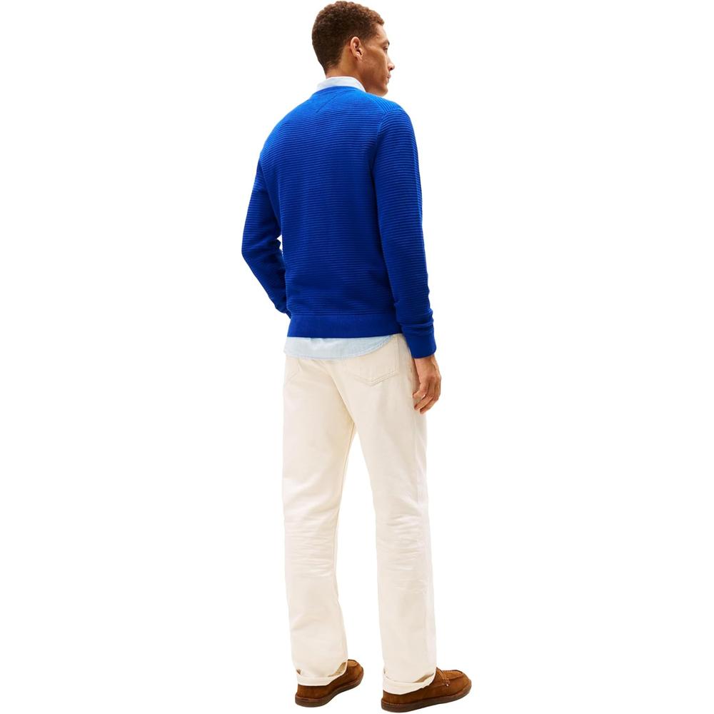 POLERA PARA HOMBRE TOMMY HILFIGER ESSENTIAL REGULAR FIT AZUL INTENSO - 4