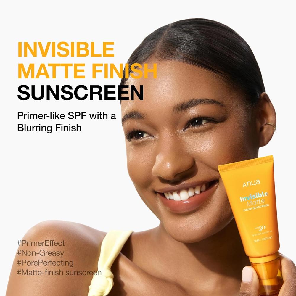 PROTECTOR SOLAR FACIAL ANUA INVISIBLE MATTE FINISH SPF 50 1.7 OZ / 50 ML - 4