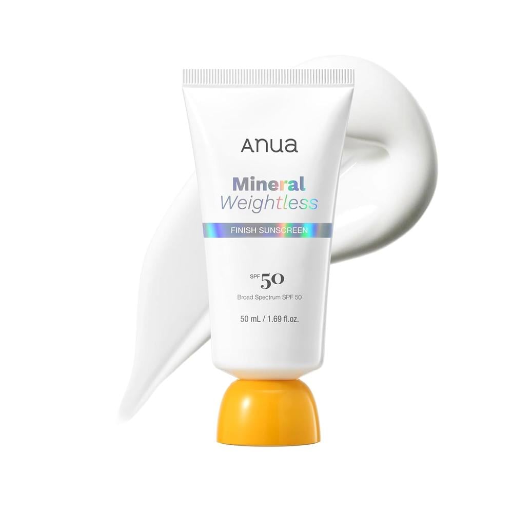PROTECTOR SOLAR FACIAL ANUA MINERAL WEIGHTLESS FINISH SPF 50 1.7 OZ / 50 ML - 1