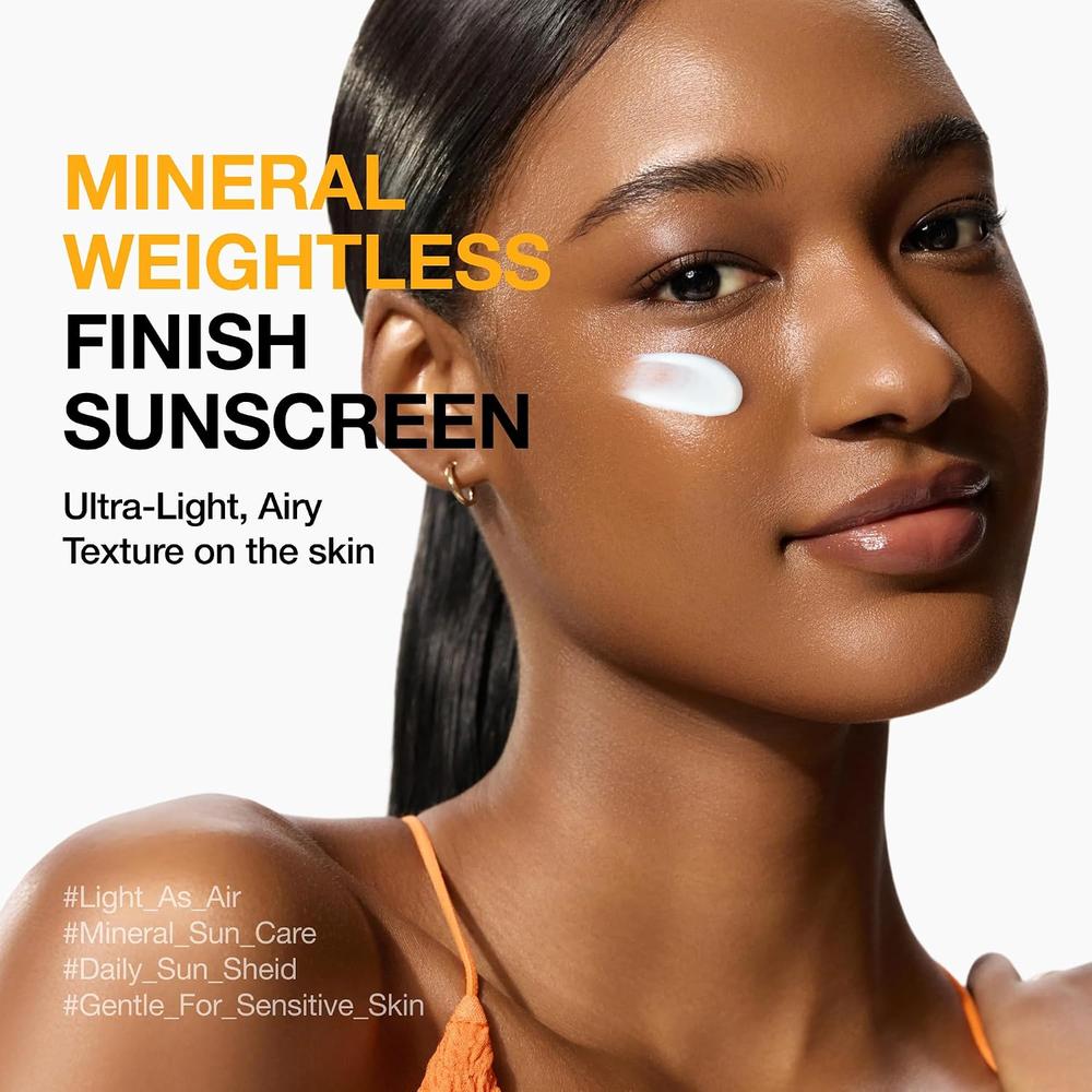 PROTECTOR SOLAR FACIAL ANUA MINERAL WEIGHTLESS FINISH SPF 50 1.7 OZ / 50 ML - 5