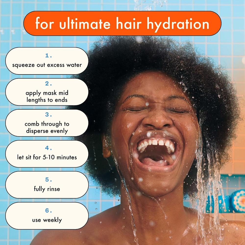 MASCARILLA CAPILAR AMIKA HYDRO RUSH CON ÁCIDO HIALURÓNICO 8 OZ / 250 ML - 4