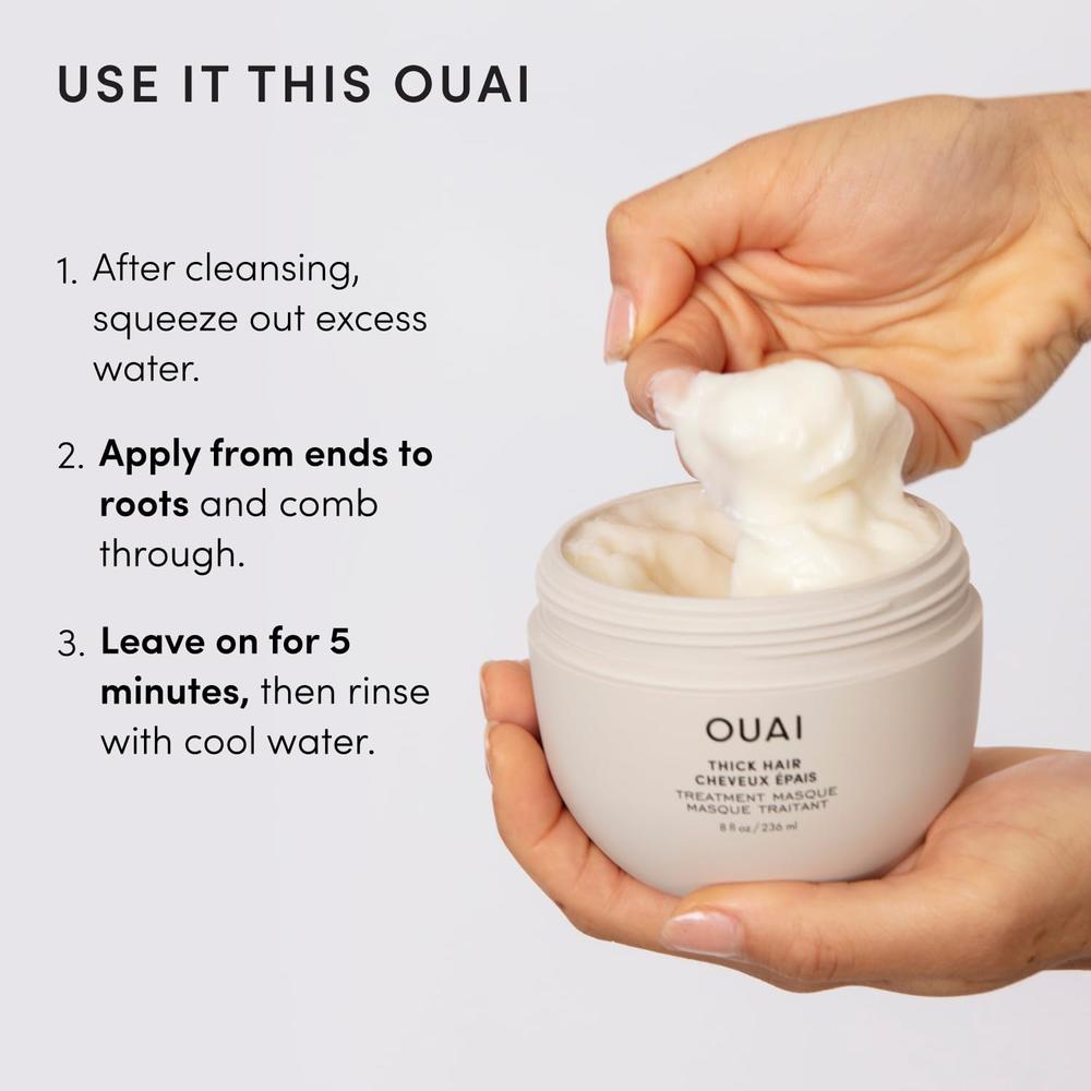 MASCARILLA CAPILAR OUAI THICK HAIR 8 OZ / 250 ML - 4