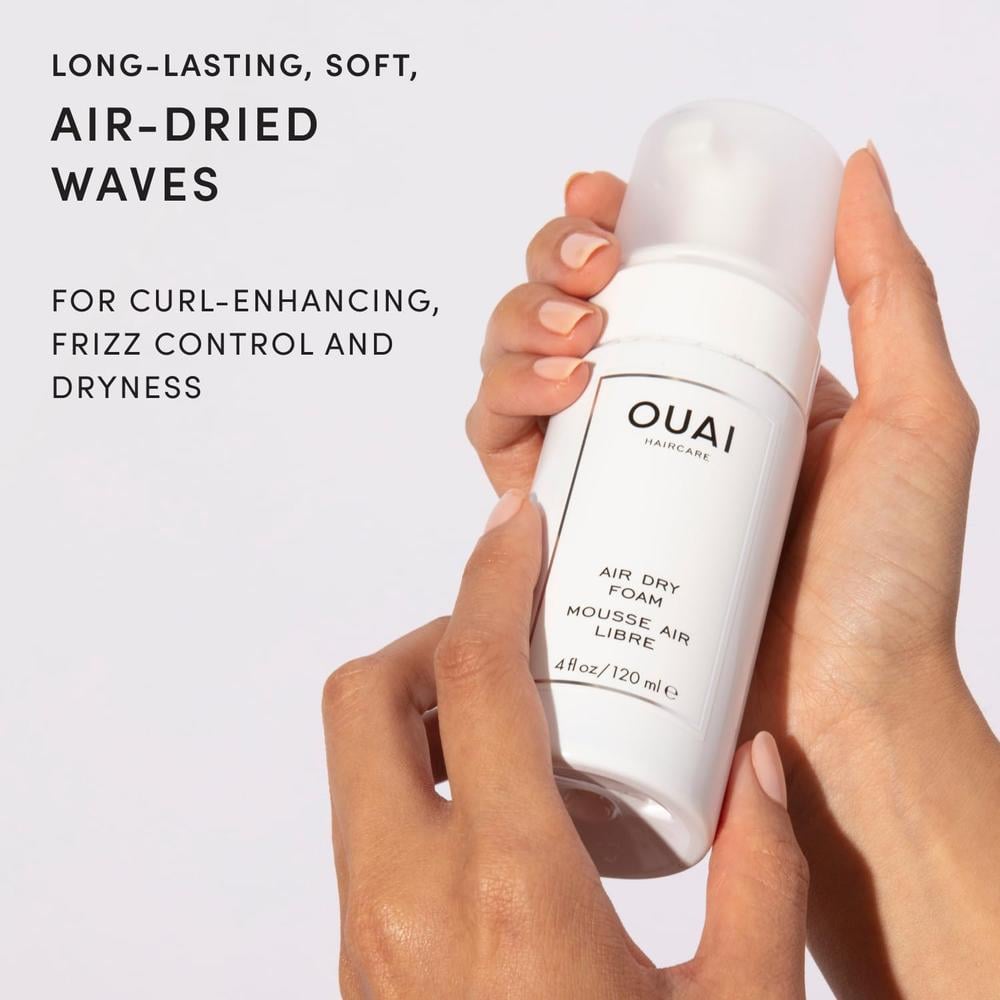 ESPUMA CAPILAR OUAI AIR DRY 4 OZ PARA RIZOS Y ONDAS 4 OZ / 120 ML - 4