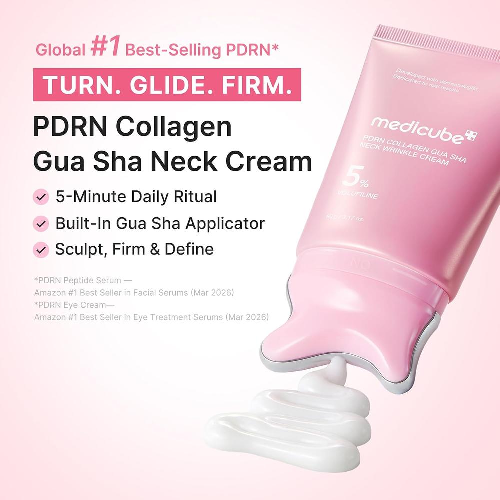 CREMA FACIAL MEDICUBE PDRN COLLAGEN GUA SHA PARA CUELLO 3.17 OZ / 90 GR - 2