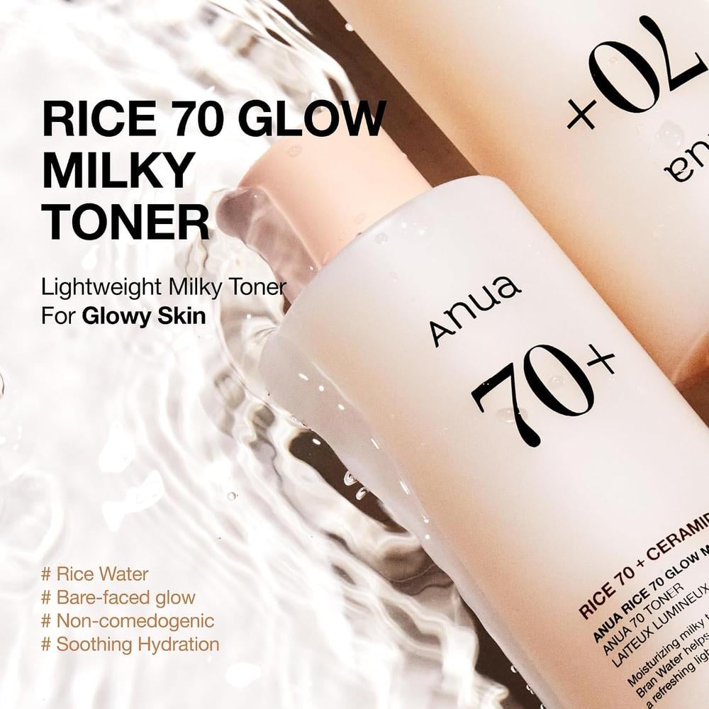 TÓNICO FACIAL ANUA RICE 70 GLOW MILKY 8.45 FL OZ - 5