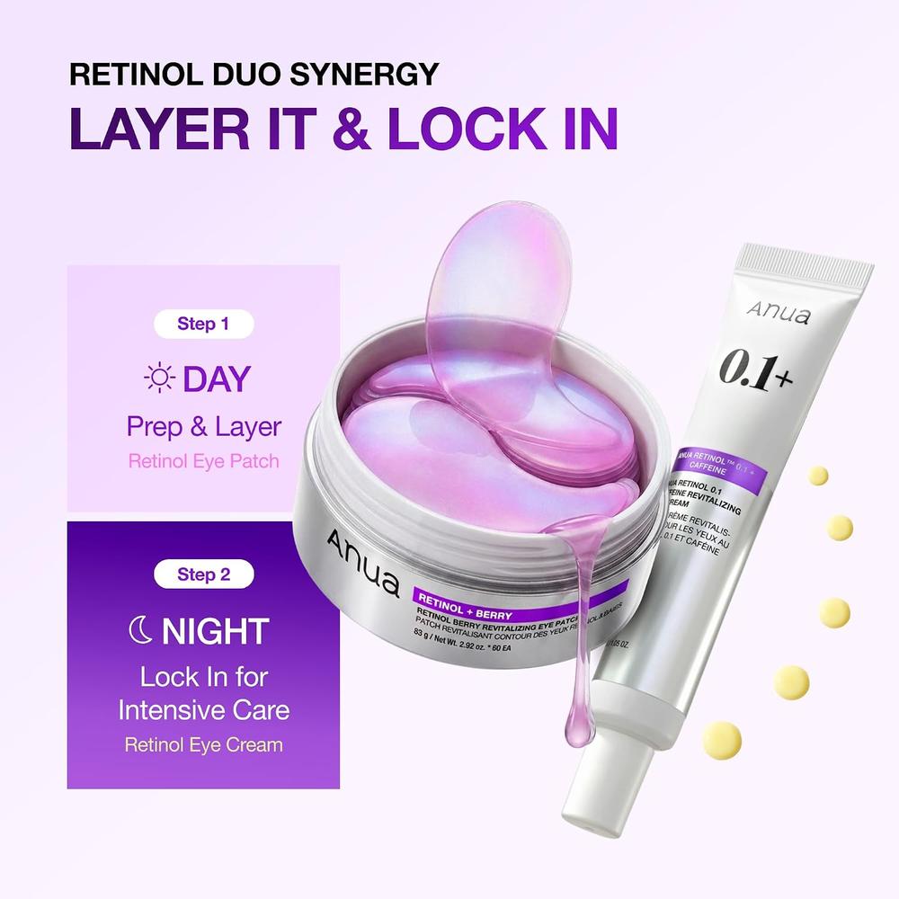 PARCHES PARA OJOS ANUA RETINOL BERRY 60 PZS - 6
